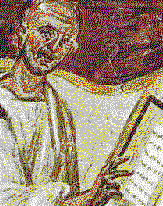 Bildnis des Augustinus (354 -430 n. Chr.) aus dem 6. Jahrhundert